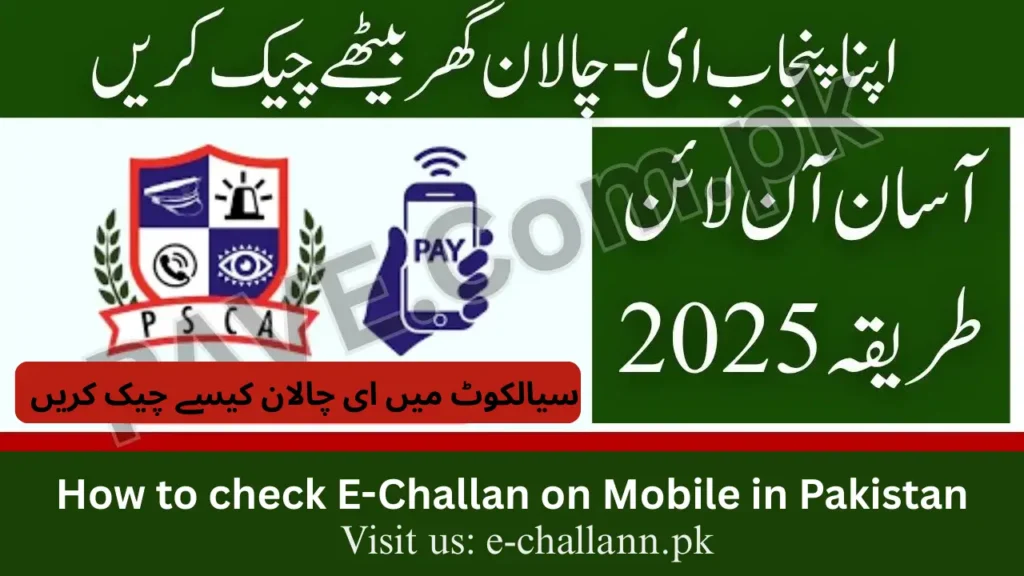 E-Challan Check Sialkot 2025