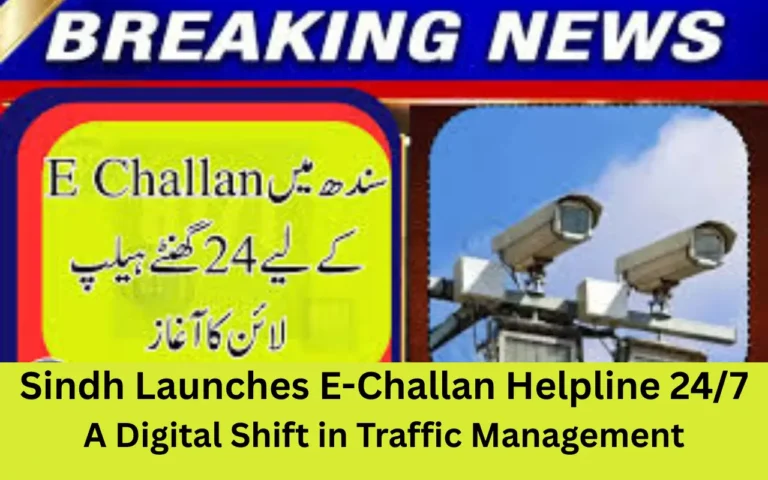 Sindh Launches E-Challan Helpline
