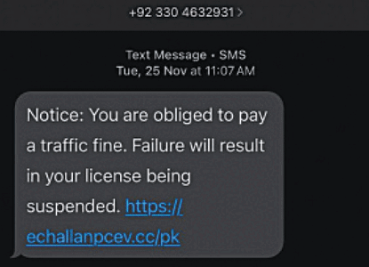 Fake e-Challan Scam